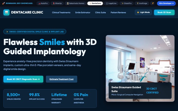 DentaCare Clinic Screenshot